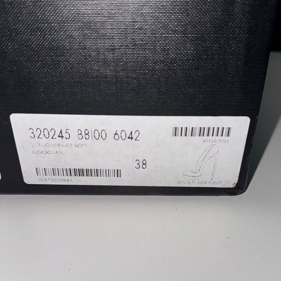 š„Saint LaurentāParis Blown Heels Elegant Design Sz 8 USA 38eu New in box - Picture 9 of 10